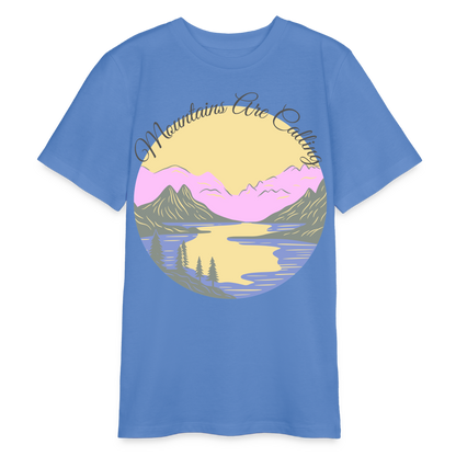 Bio Teenager T-Shirt - MOUNTAINS ARE CALLING - Blau