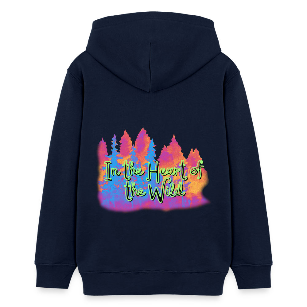 Teenager Bio-Hoodie - IN THE HEART OF THE WILD 2 - Navy