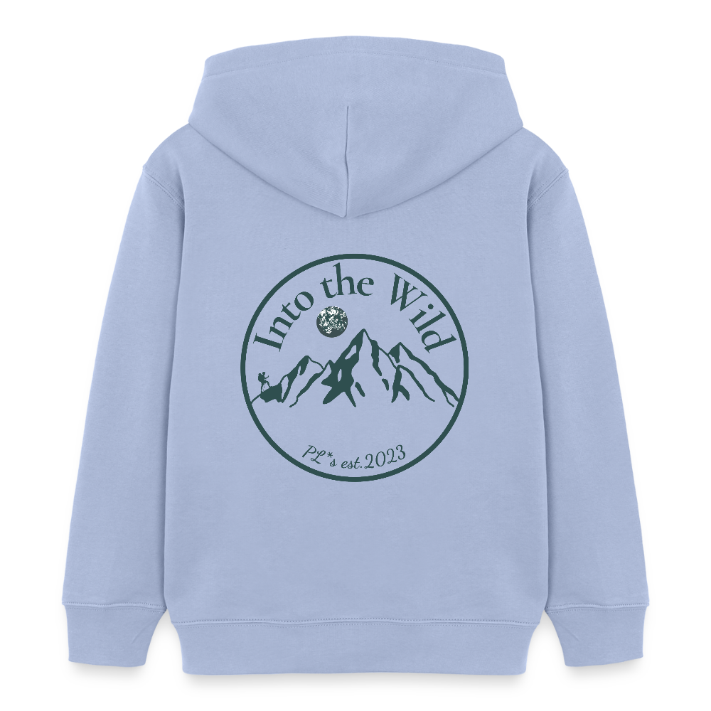 Kinder Bio-Hoodie - INTO THE WILD - Sky