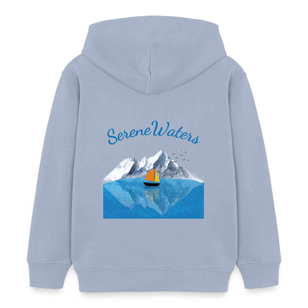 Kinder Bio-Hoodie - SERENE WATERS - Lavendel-Violett