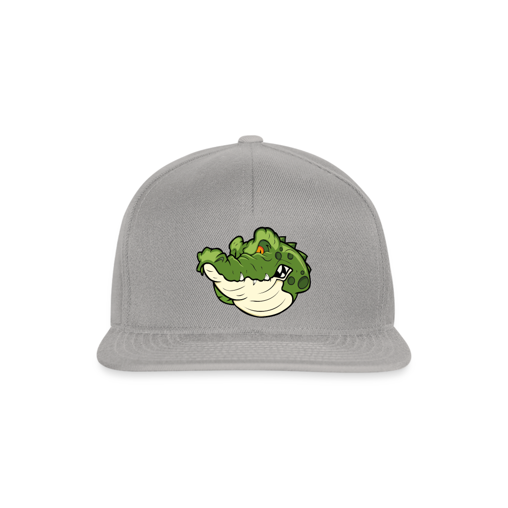 Snapback Cap- KROKO POWER - versch. Farben - Graphit/Graphit