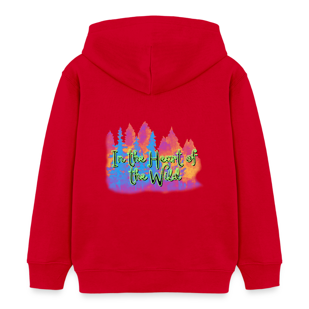 Kinder Bio-Hoodie - IN THE HEART OF THE WILD 2 - Rot