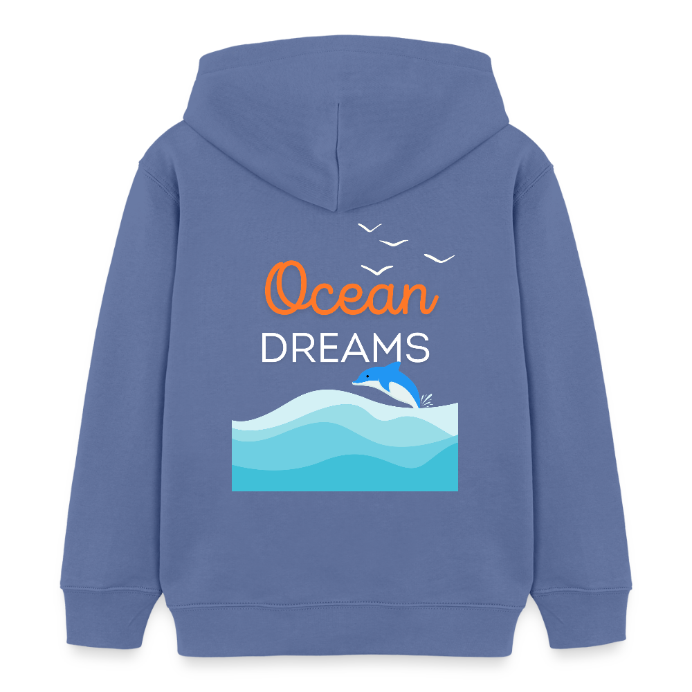 Kinder Bio-Hoodie - OCEAN DREAMS - Blau