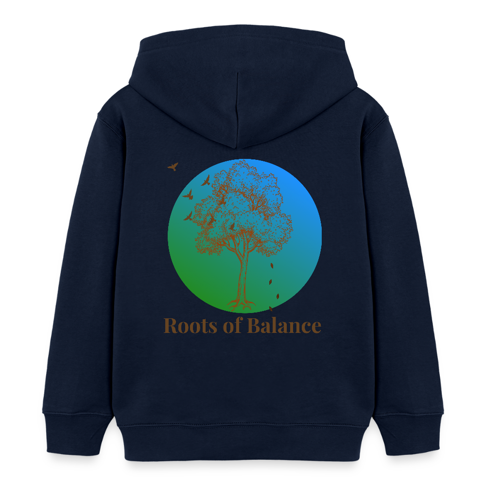 Kinder Bio-Hoodie - ROOTS OF BALANCE - Navy