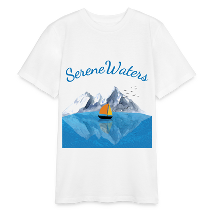 Bio Teenager T-Shirt - SERENE WATERS - Weiß