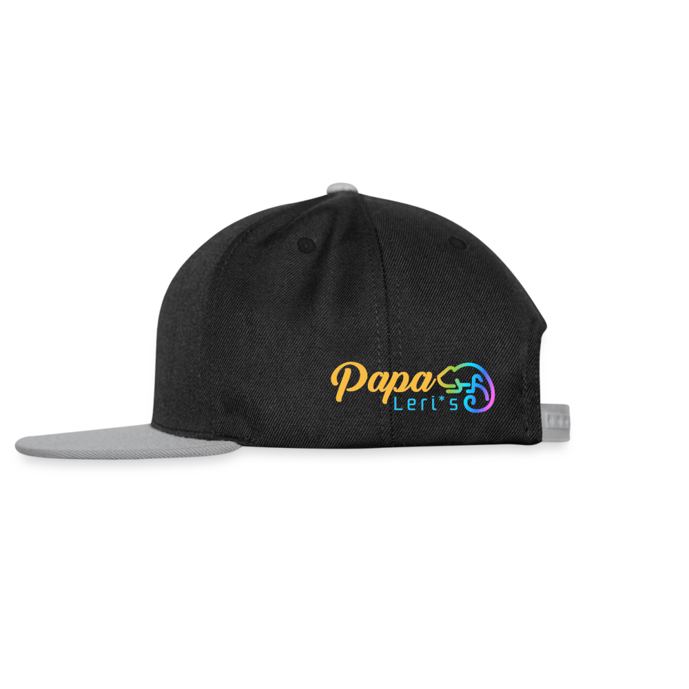 Snapback Cap- KROKO POWER - versch. Farben - Schwarz/Grau