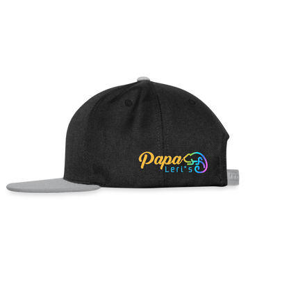 Snapback Cap- KROKO POWER - versch. Farben - Schwarz/Grau