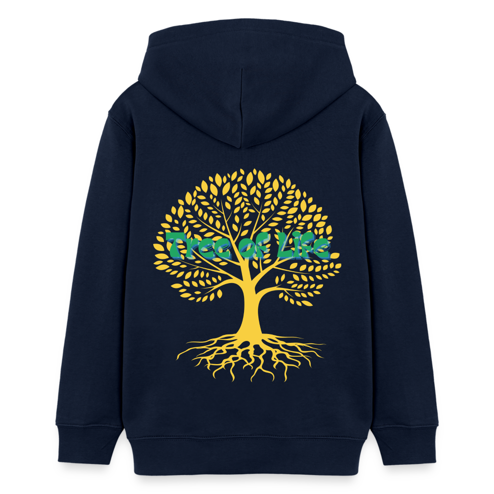 Teenager Bio-Hoodie - TREE OF LIFE - Navy