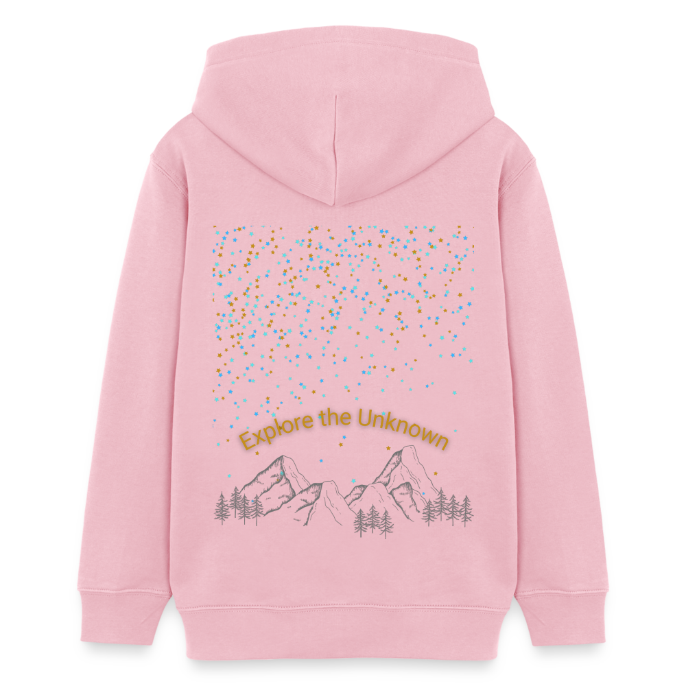 Teenager Bio-Hoodie - EXPLORE THE UNKNOWN - Hellrosa