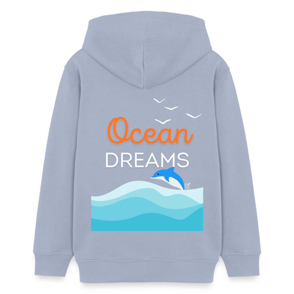 Teenager Bio-Hoodie - OCEAN DREAMS - Lavendel-Violett