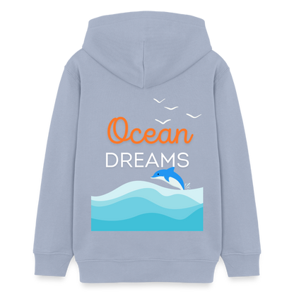 Teenager Bio-Hoodie - OCEAN DREAMS - Lavendel-Violett