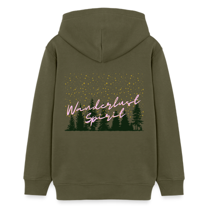 Teenager Bio-Hoodie - WANDERLUST SPIRIT - Khaki