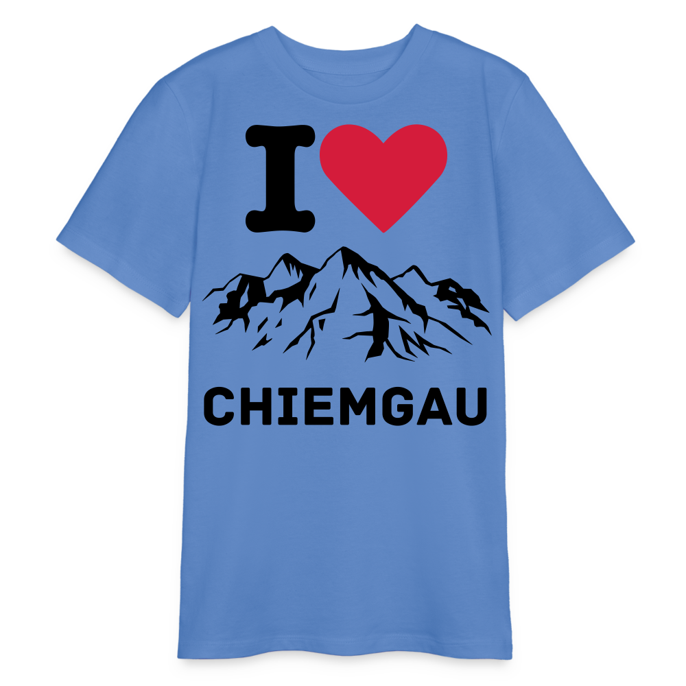 Bio Teenager T-Shirt - I LOVE CHIEMGAU - Blau