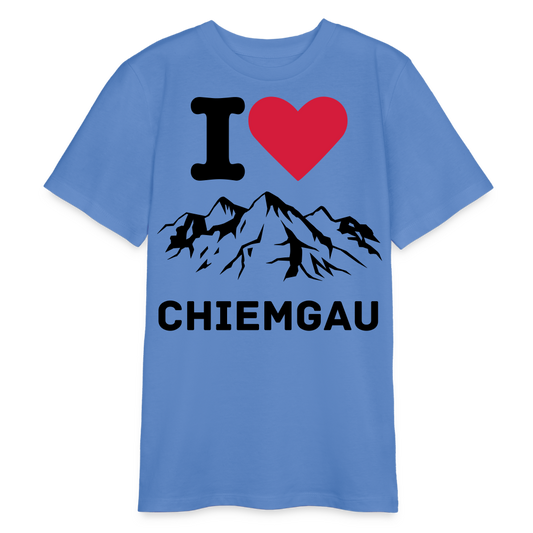 Bio Teenager T-Shirt - I LOVE CHIEMGAU - Blau