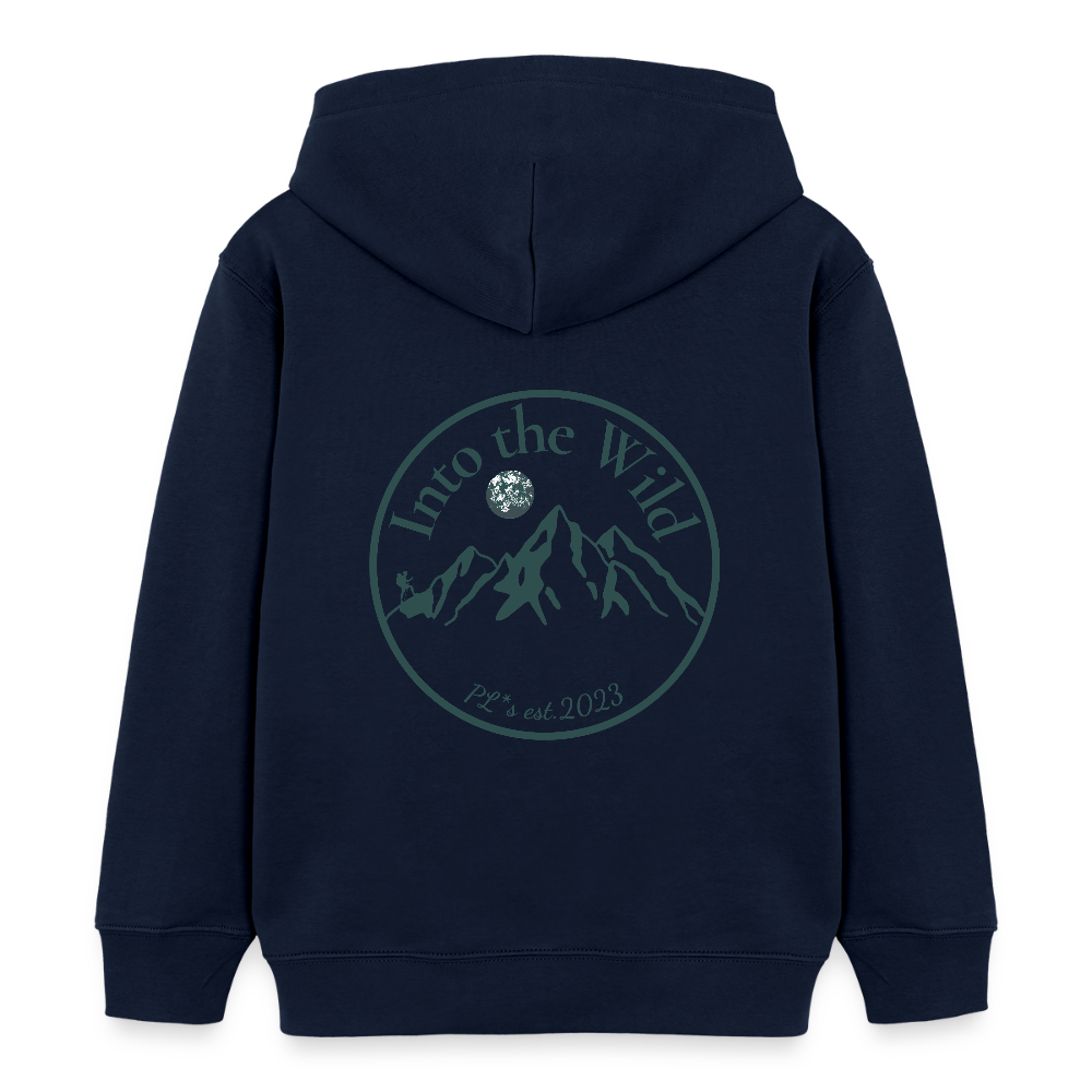 Kinder Bio-Hoodie - INTO THE WILD - Navy