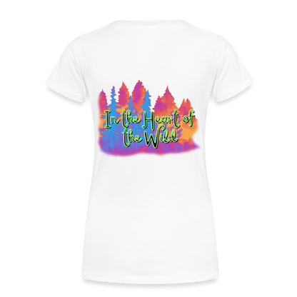 Frauen Premium Bio T-Shirt - IN THE HEART OF THE WILD 2 - Weiß