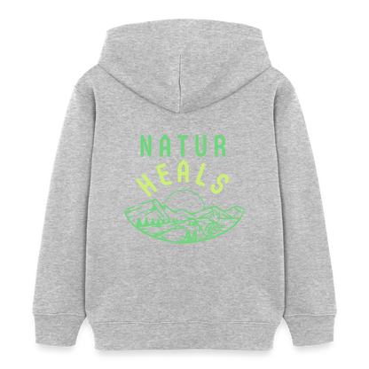 Kinder Bio-Hoodie - NATUR HEALS - Grau meliert