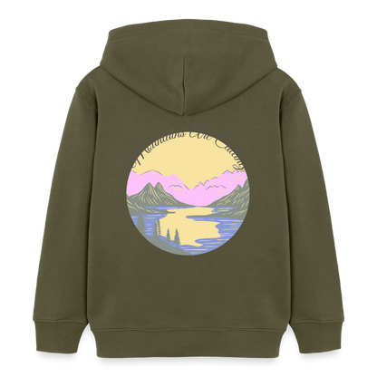 Kinder Bio-Hoodie - MOUNTAINS ARE CALLING - Khaki