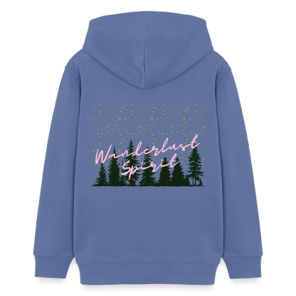 Teenager Bio-Hoodie - WANDERLUST SPIRIT - Blau