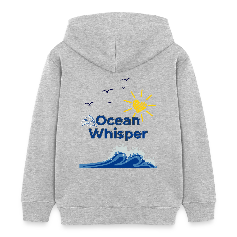 Kinder Bio-Hoodie - OCEAN WHISPER - Grau meliert