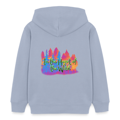 Kinder Bio-Hoodie - IN THE HEART OF THE WILD 2 - Lavendel-Violett