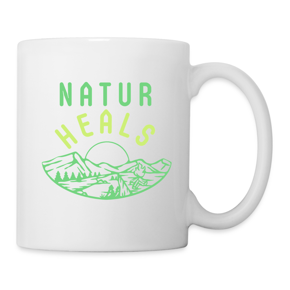 Tasse - NATUR HEALS - Weiß