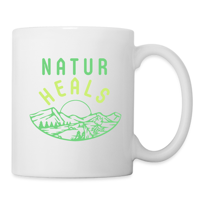 Tasse - NATUR HEALS - Weiß