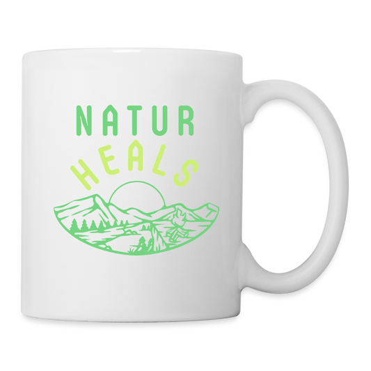 Tasse - NATUR HEALS - Weiß