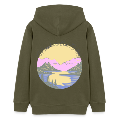 Teenager Bio-Hoodie - MOUNTAINS ARE CALLING - Khaki