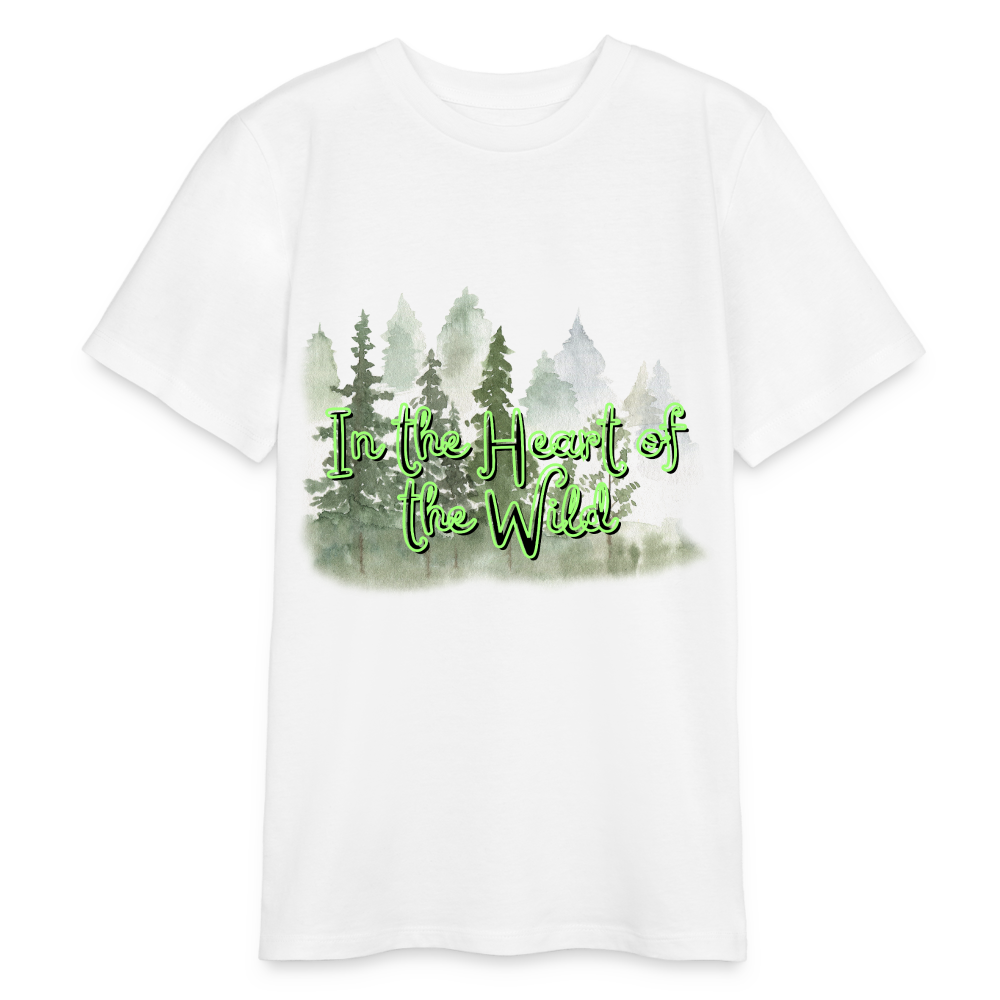 Bio Teenager T-Shirt - IN THE HEART OF THE WILD - Weiß