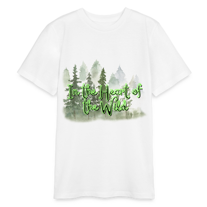 Bio Teenager T-Shirt - IN THE HEART OF THE WILD - Weiß