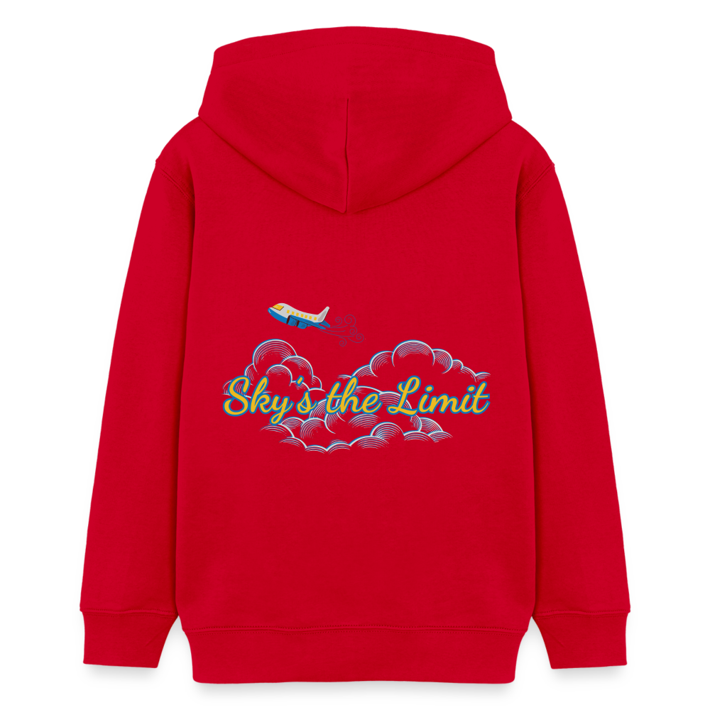 Teenager Bio-Hoodie - SKY`S THE LIMIT - Rot