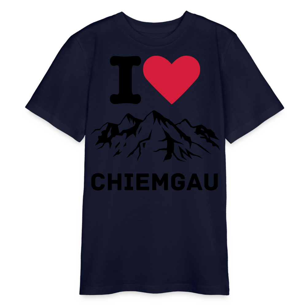 Bio Teenager T-Shirt - I LOVE CHIEMGAU - Navy