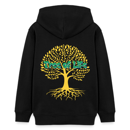 Teenager Bio-Hoodie - TREE OF LIFE - Schwarz