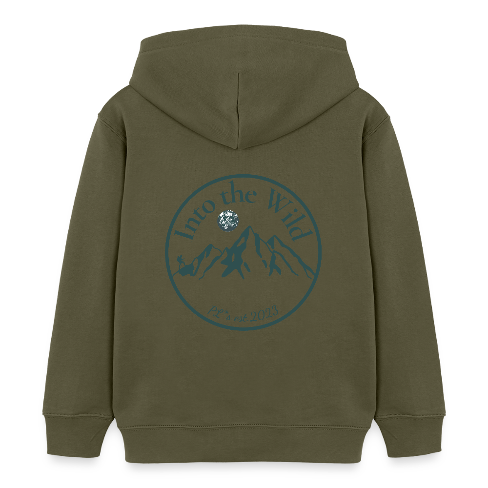 Kinder Bio-Hoodie - INTO THE WILD - Khaki