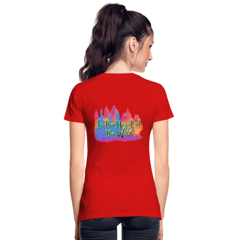 Frauen Premium Bio T-Shirt - IN THE HEART OF THE WILD 2 - Rot