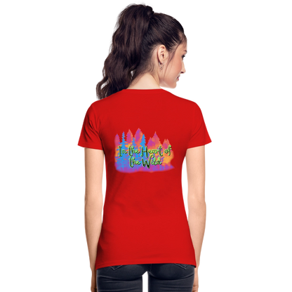 Frauen Premium Bio T-Shirt - IN THE HEART OF THE WILD 2 - Rot