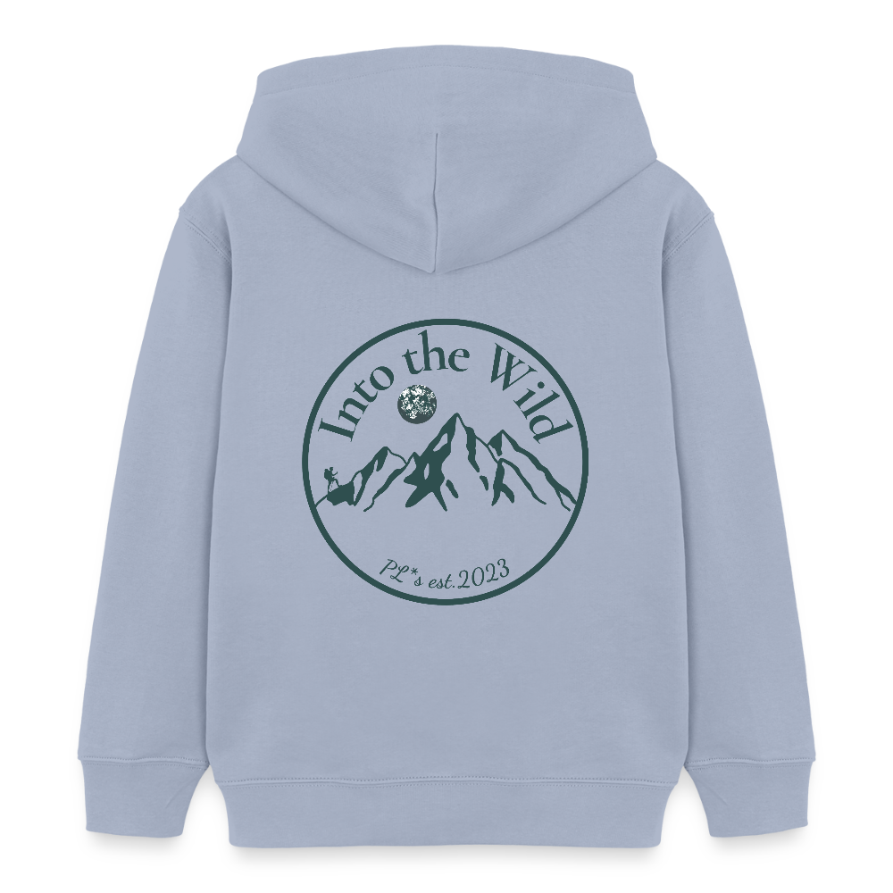 Kinder Bio-Hoodie - INTO THE WILD - Lavendel-Violett