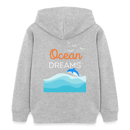 Kinder Bio-Hoodie - OCEAN DREAMS - Grau meliert