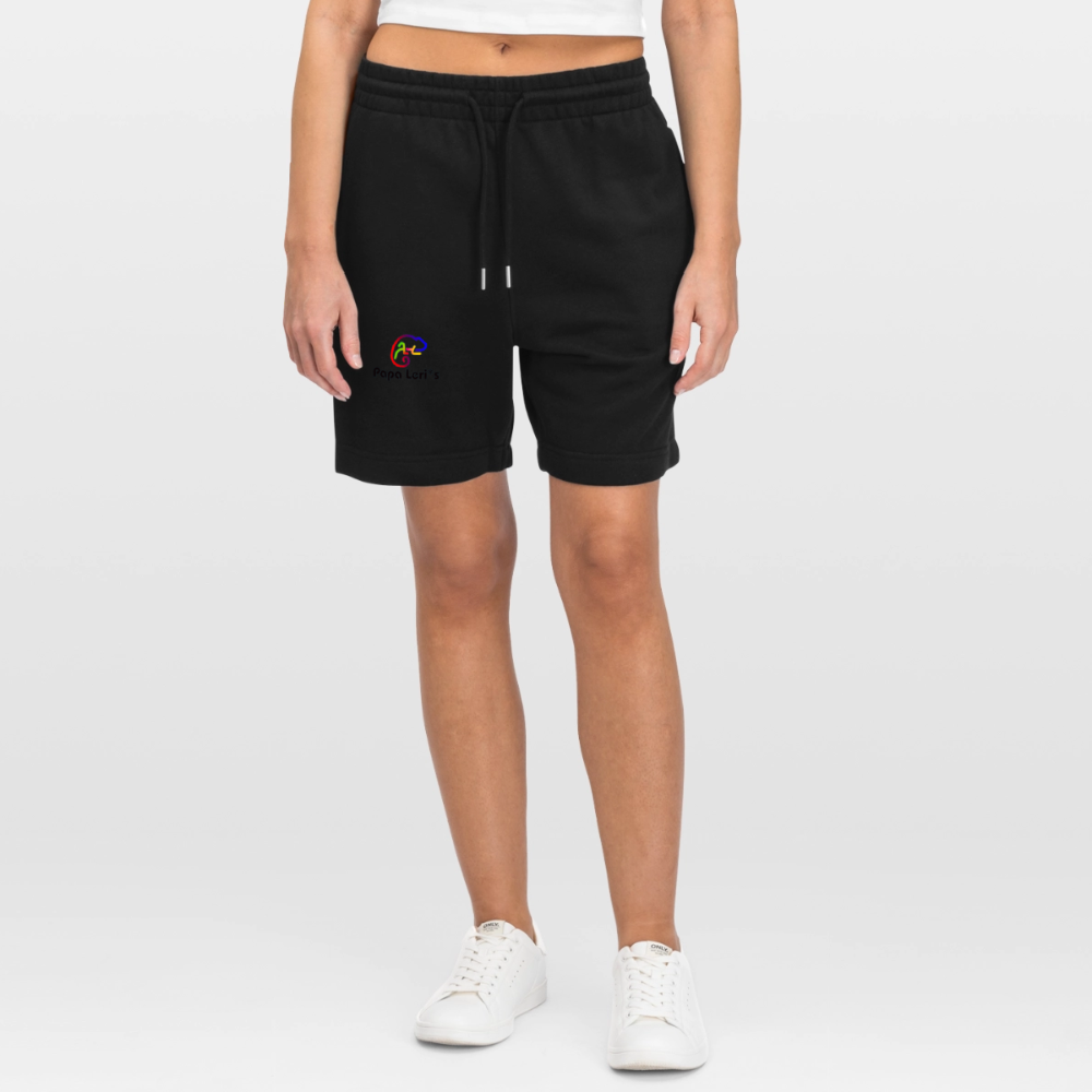 Bio Unisex  Herren Damen Joggingshorts - Schwarz