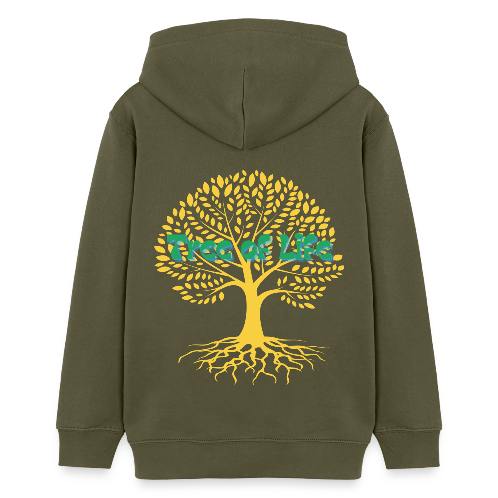 Teenager Bio-Hoodie - TREE OF LIFE - Khaki