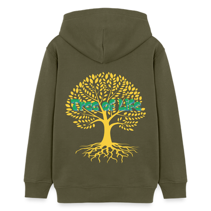 Teenager Bio-Hoodie - TREE OF LIFE - Khaki