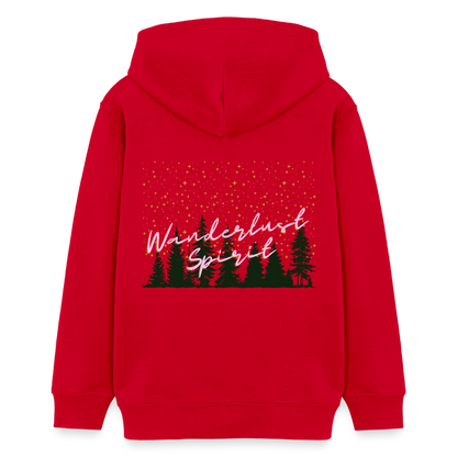 Teenager Bio-Hoodie - WANDERLUST SPIRIT - Rot