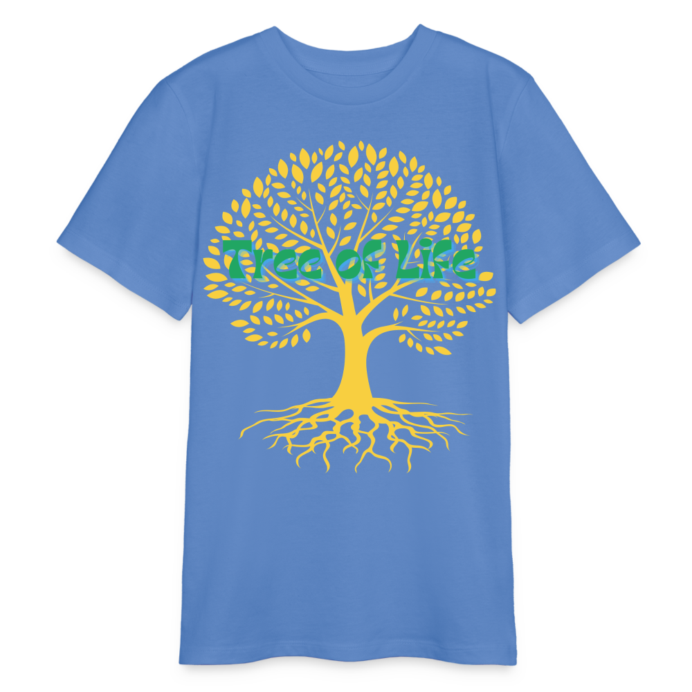 Bio Teenager T-Shirt - TREE OF LIFE - Blau