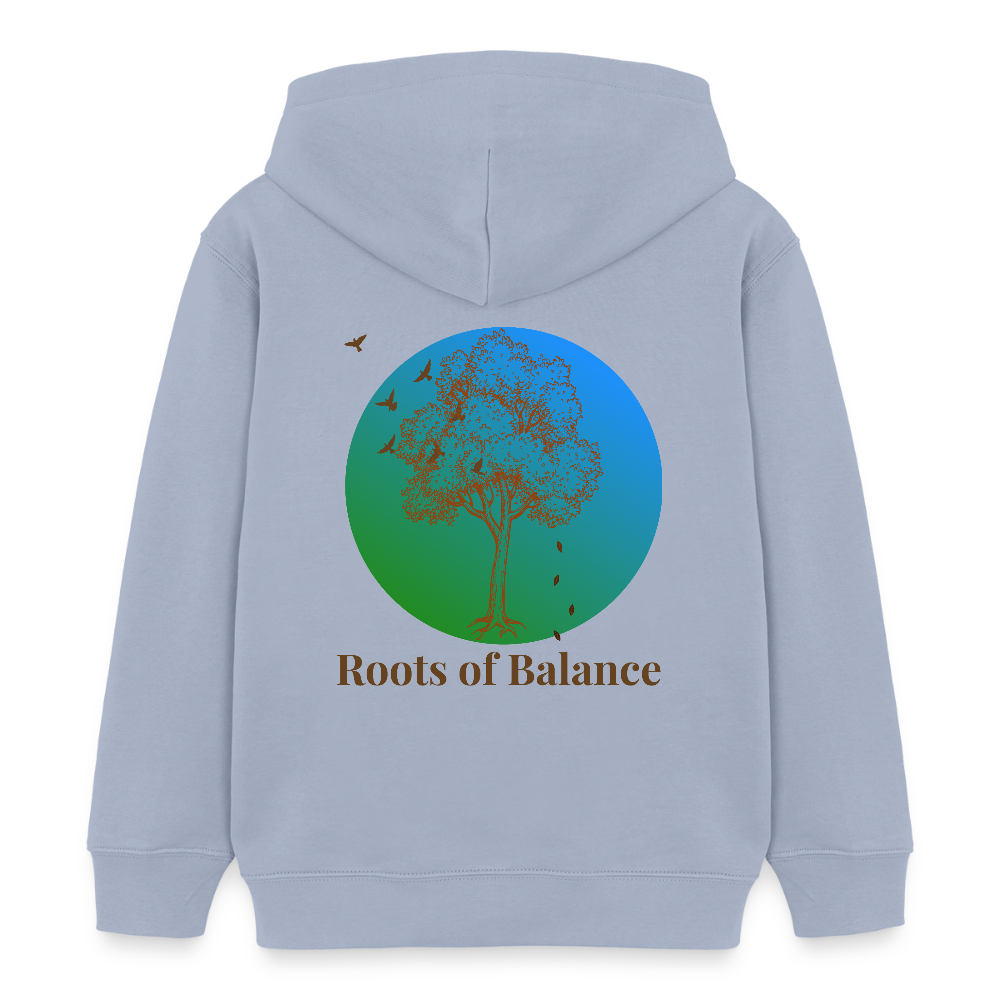 Kinder Bio-Hoodie - ROOTS OF BALANCE - Lavendel-Violett