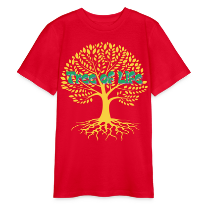 Bio Teenager T-Shirt - TREE OF LIFE - Rot