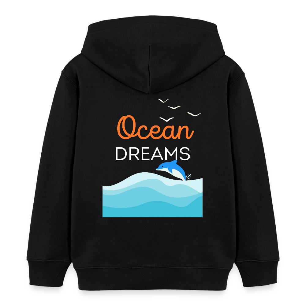 Kinder Bio-Hoodie - OCEAN DREAMS - Schwarz