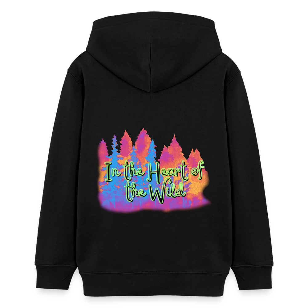 Teenager Bio-Hoodie - IN THE HEART OF THE WILD 2 - Schwarz