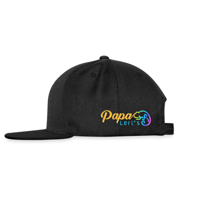 Snapback Cap- KROKO POWER - versch. Farben - Schwarz/Schwarz