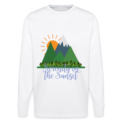 Unisex Herren Damen Bio-Langarmshirt - SERENITY IN THE SUNSET